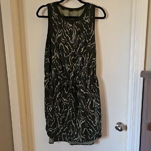 Athleta Olive and Cream Rincon Dress